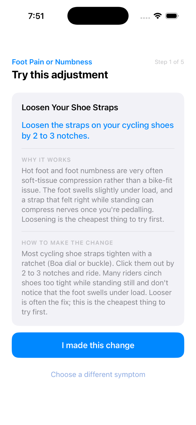 Step 3: brief instructions on how to make the adjustment.